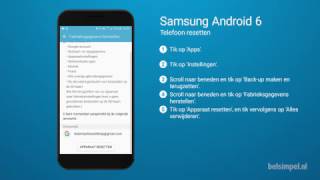 Tips amp Tricks  Samsung smartphone Telefoon reset Android 6 [upl. by Analos]