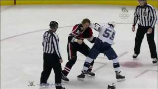 Cam Janssen vs Matt Carkner Jan 21 2010  Sportsnet feed [upl. by Randolph464]