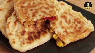 Tuna Gozleme  ThunfischGemüse Teigtaschen  خبز المقلاة بالتونة و الخضار [upl. by Atnuhs634]