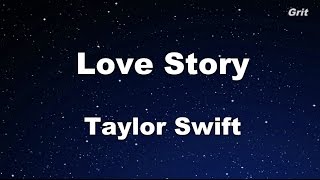 Love Story  Taylor Swift Karaoke【With Guide Melody】 [upl. by Alletnahs486]