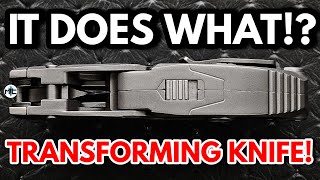 WAY TOO COOL A REAL Transforming Pocket Knife TWO SEPARATE LOCKING POSITIONS  Knife Unboxing [upl. by Torrlow300]