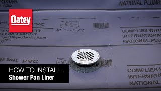 How to Install a DreamLine Shower Base With Oatey Drain [upl. by Cami]