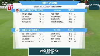 East Molesey CC 1st XI v Banstead CC 1st XI [upl. by Aletsirc974]