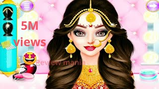 Doll Amma to marry Andi Makeup SalonINDIAN WEDDING MAKEUP GAME FOR All Barbie doll game for all [upl. by Yarased]