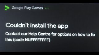 Fix Google Play Games Error Code NUFFFFFFFF Couldnt Install The App On PC [upl. by Jasun304]