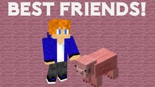 5 WAYS TO BECOME FRIEND WITH A PIG  Minecraft [upl. by Natsyrk]