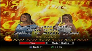 WWE SmackDown vs Raw 2007  Melina vs Mickie James  Womens Championship [upl. by Tuckie145]