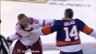 Paul Bissonnette vs Trevor Gillies Dec 18 2010 [upl. by Nyrak275]