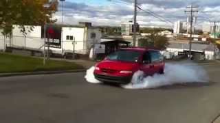 The SICKEST mini van burnout ever seen [upl. by Aicrop]