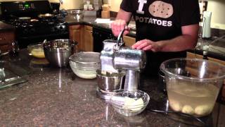 Electric Potato Grater for Kugelis potato pancakes latkes potato dumplings [upl. by Wiseman]