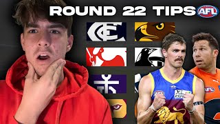 ROUND 22 AFL TIPS  PREDICTIONS 2024 [upl. by Chesna161]