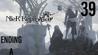 NieR Replicant Gameplay  39  Grimoire Noir The Shadowlord Ending A [upl. by Ashlin]