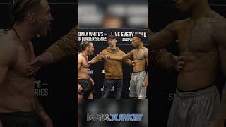 Aaron Tau vs Elijah Smith faceoff before Dana Whites Contender Series Season 8 Episode 6 bout [upl. by Silvan]