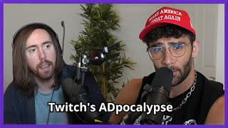 Asmongold Takes Responsibility for Adpocalyse  Hasanabi reacts [upl. by Diraf]