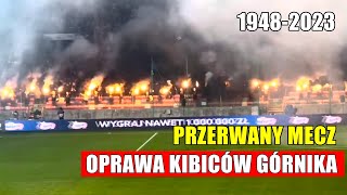 Przerwany Mecz Oprawa Kibiców Górnika 75 lat Górnik ZabrzeWarta Poznań 30 [upl. by Lionel]