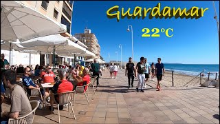 Guardamar del Segura Costa Blanca Spain Sunday Morning Promenade and Beach Walking Tour 🇪🇸 [upl. by Ecnahs]