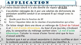 TS2CHIMIESEQ2 Alcools déshydratation et estérification  exercice dapplication corrigé [upl. by Keeton338]