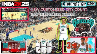 Grizzlies “Throwback” Court Concept New city court new city jersey 2024 2025 nba2k25 LHEOGAMING [upl. by Anialem]