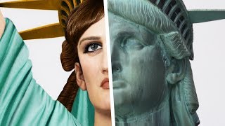 how the STATUE OF LIBERTY looked in REAL LIFE [upl. by Atinrahc]