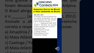 Aspectos Físicos do Brasil e Meio Ambiente no Brasil Correios  hotspots de biodiversidade ibfc [upl. by Eissat]