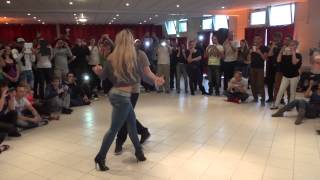 Bachata Madrid Style with Sara and Inaki at PBF 2013 [upl. by Alesig]