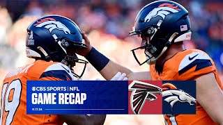 Bo Nixs 4TD game POWERS Broncos past Falcons complete season sweep of NFC South  Game Recap [upl. by Lainad]