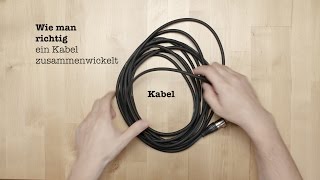 wie man richtig EIN KABEL ZUSAMMENWICKELT Lifehack [upl. by Grobe]