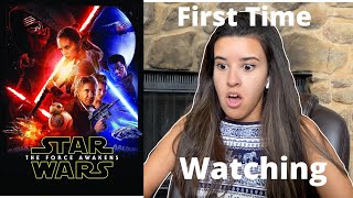 STAR WARS THE FORCE AWAKENS REACTION FIRST TIME WATCHING [upl. by Wobniar]