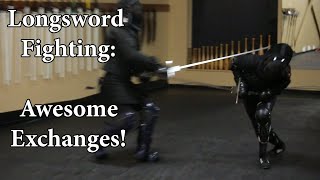 Longsword Fighting  Awesome Exchanges [upl. by Chellman]