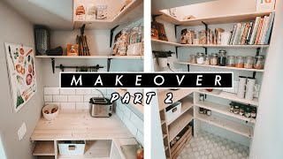 VORRATSKAMMER ROOM MAKEOVER Part 2  Fliesen legen  DIY Regal selber bauen  EASY ALEX [upl. by Aneliram35]