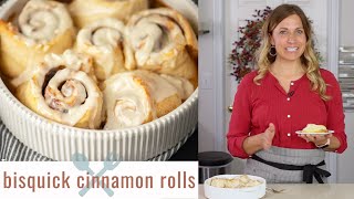 How to Make BISQUICK CINNAMON ROLLS Recipe Video [upl. by Nollat]