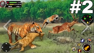 Tiger Simulator 3D Gameplay PART  2 tigersimulator3d tiger [upl. by Shaum]