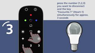 EGLO connect Z Unpair a remote from a luminaire [upl. by Elesig]