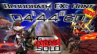 MHXX  Bloodbath Diablos EX【444quot60】Solo Brave Heroics Readiness Great Sword【Citra】 [upl. by Aniram]