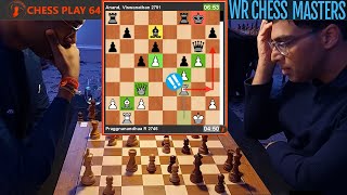 🎦 Praggnanandhaa beats mentor Viswanathan Anand [upl. by Mosira]