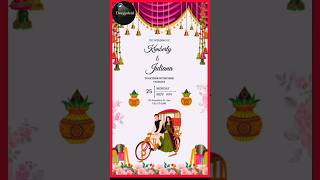 Create Wedding Invitation Card Online Free  Customize Digital Card Invitations in Canva canva [upl. by Pros826]