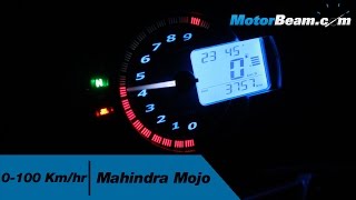 Mahindra Mojo 0100 kmhr amp Top Speed  MotorBeam [upl. by Fulvi]