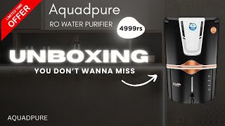 AQUA D PURE Copper  Alkaline RO Water Purifier 12L ROUVUF Copper Unboxing and installation videos [upl. by Ecilef]