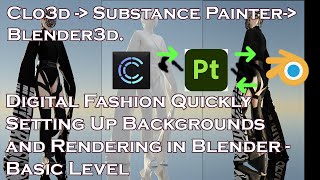 Digital Fashion Quickly Setting Up Backgrounds and Rendering in Blender  Basic Level [upl. by Bambi]