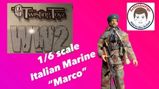 16 scale figure Twisting Toyz Italian WW2 X Mas Lupo BTG Senio River Italy January 1944 [upl. by Nerita]