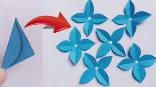 Very Easy Paper Flower Craft  DIY Flower Craft  Paper Flower Making Step By Step p7 [upl. by Wandis]