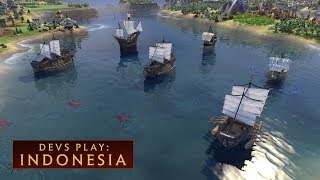 CIVILIZATION VI Devs Play Indonesia New DLC [upl. by Etrem614]