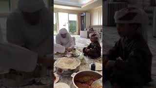 Sheikh Hamdan Having FoodRoyal Arabic FoodMeatUncle Saeed [upl. by Tomi]