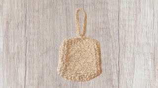 Pochette au tricot facile à faire [upl. by Lipfert]