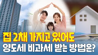 일시적 1가구 2주택 2주택자도 양도세 비과세 받을 수 있습니다 [upl. by Annoel]