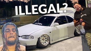 NEW ILLEGAL 5 TINTS ON MY STANCE CAR  OUTSIDE ONCE AGAIN VLOG 39 [upl. by Valerle]