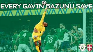 GAVIN BAZUNU  EVERY SAVE VS SERBIA [upl. by Ettolrahc]