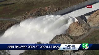 Main spillway opened at Oroville Dam [upl. by Cocks]