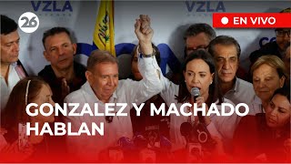 🚨 EN DIRECTO  EDMUNDO GONZÁLEZ y MARÍA CORINA MACHADO ofrecen una conferencia de prensa [upl. by Einavoj]