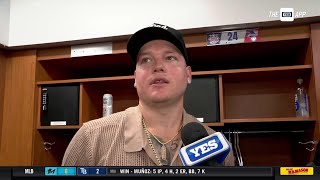 Alex Verdugo on his outfield execution amp Yankees identity [upl. by Oinotnanauj]